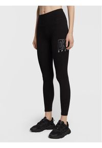 DKNY Sport Legginsy DP2P3028 Czarny Slim Fit. Kolor: czarny. Materiał: bawełna. Styl: sportowy #1