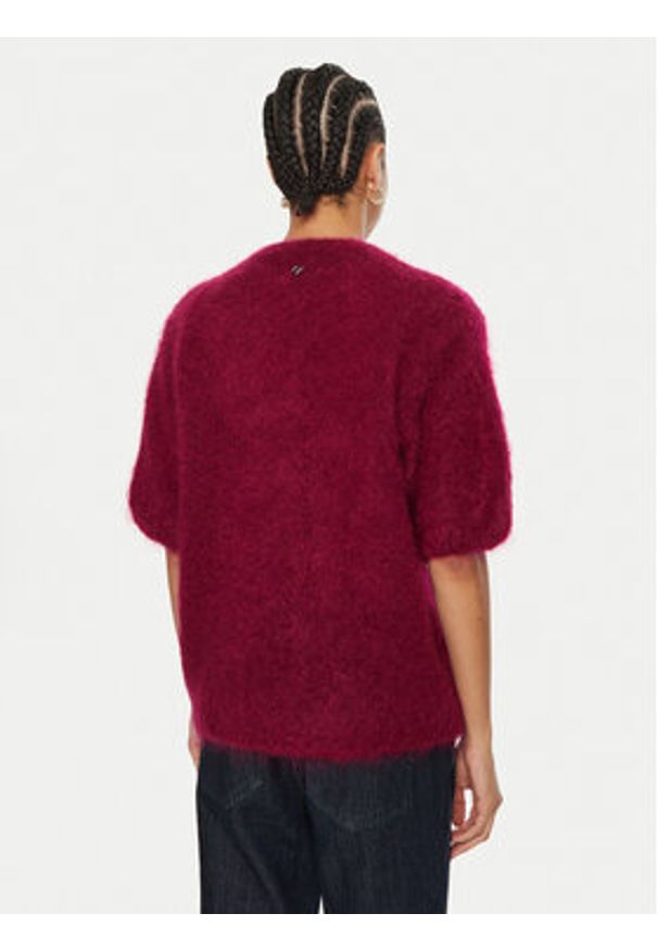 Dixie Sweter M277K008A Bordowy Relaxed Fit. Kolor: czerwony. Materiał: syntetyk