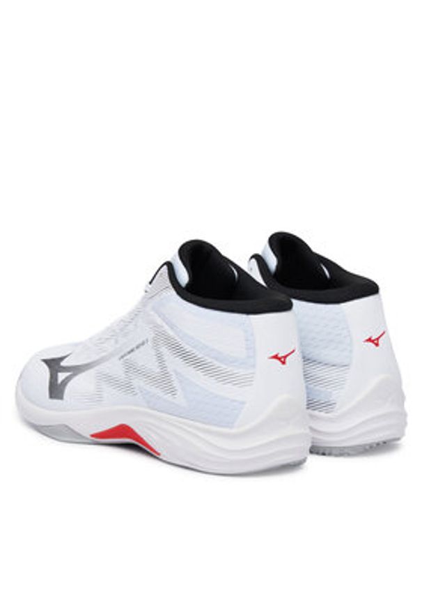 Mizuno Buty halowe Lightning Select Mid V1GA2675 Biały. Kolor: biały. Materiał: materiał