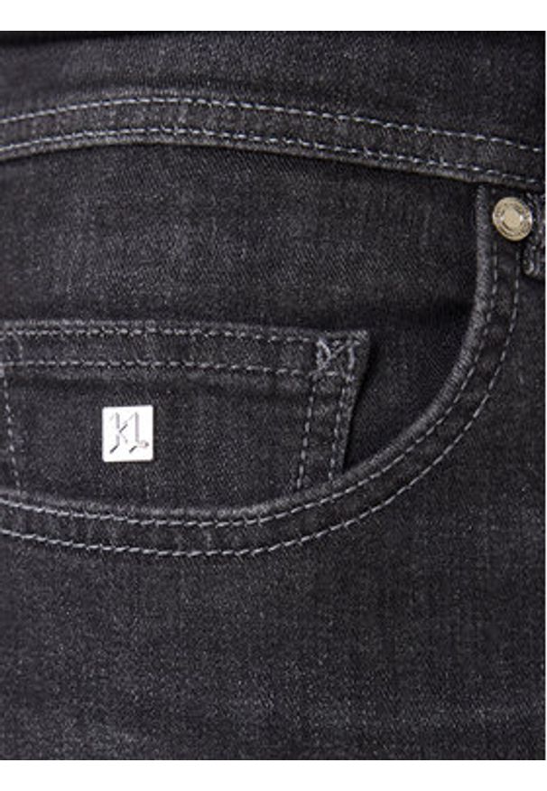 Karl Lagerfeld - KARL LAGERFELD Jeansy 265501 500843 Czarny Slim Fit. Kolor: czarny