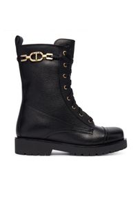TwinSet - TWINSET Trzewiki 252TCP150 Czarny. Kolor: czarny. Materiał: skóra #1