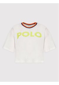 Polo Ralph Lauren T-Shirt 211856674002 Biały Relaxed Fit. Typ kołnierza: polo. Kolor: biały. Materiał: bawełna #5