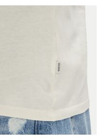 Guess Jeans T-Shirt M5YI04 K8HM0 Écru Regular Fit. Materiał: bawełna