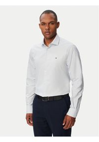 TOMMY HILFIGER - Tommy Hilfiger Koszula MW0MW43747 Niebieski jasny Regular Fit. Kolor: niebieski. Materiał: bawełna #1