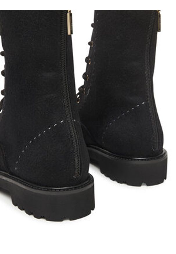 Max Mara Trzewiki Bakerzipwk 25247960126 Czarny. Kolor: czarny. Materiał: materiał