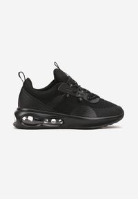 Born2be - Czarne Sznurowane Buty Sportowe Sneakersy z Podeszwą Typu Air Risanda. Zapięcie: sznurówki. Kolor: czarny #2