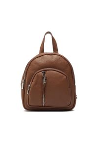 Plecak Ryłko R40684TB Rudy 8XX. Kolor: brązowy. Materiał: skóra #1