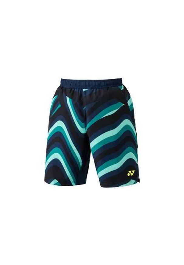 YONEX - Spodnie badminton męskie Yonex Australian Open 2024. Kolor: niebieski. Materiał: materiał, syntetyk. Długość: krótkie