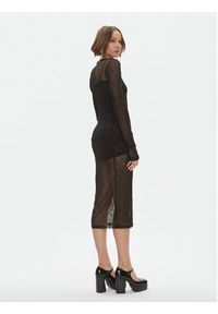 Please Sukienka koktajlowa A1VNCAP000 Czarny Slim Fit. Kolor: czarny. Materiał: syntetyk. Styl: wizytowy #2