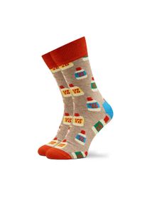 Happy-Socks - Happy Socks Skarpety wysokie unisex SPF01-3300 Kolorowy. Materiał: materiał, bawełna. Wzór: kolorowy #1