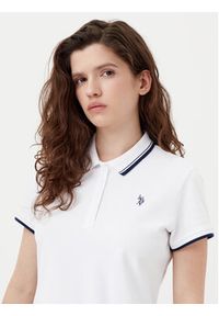 U.S. Polo Assn. Polo WUP0812 Biały Regular Fit. Typ kołnierza: polo. Kolor: biały. Materiał: bawełna #5