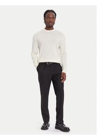 Calvin Klein Sweter LV04LB305G Écru Regular Fit. Materiał: wełna #4