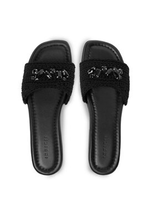 Inuikii Klapki Woven Cali 1014.003.0041.000 Czarny. Kolor: czarny. Materiał: materiał