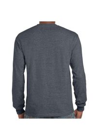 GILDAN - Ultra Bawełniana Koszulka Z Długim Rękawem Unisex Dla Dorosłych. Kolor: szary. Materiał: bawełna. Długość rękawa: długi rękaw. Długość: długie. Sport: turystyka piesza #2