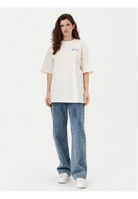 Hugo - HUGO T-Shirt 50533976 Biały Oversize. Kolor: biały. Materiał: bawełna