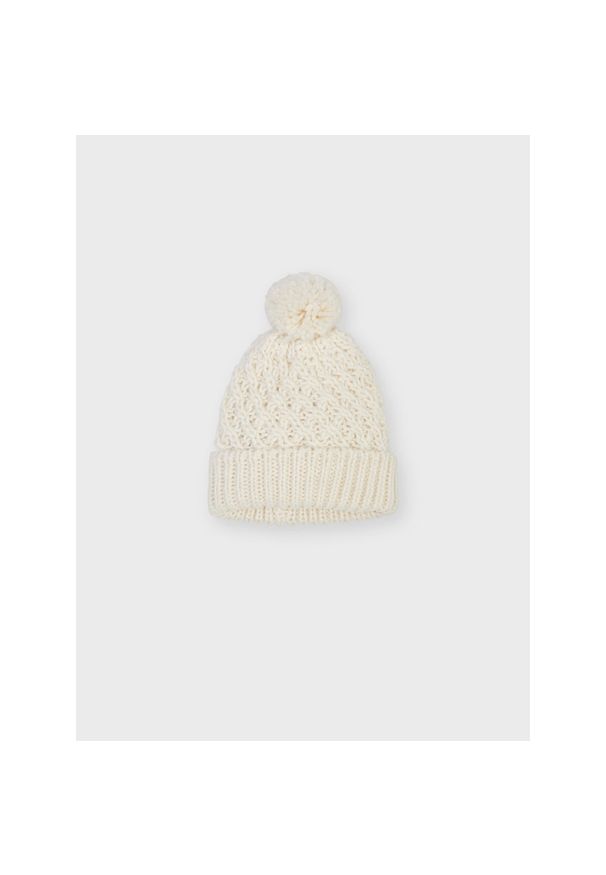 Czapka Mayoral 10160 Crudo 47. Kolor: beżowy. Materiał: syntetyk