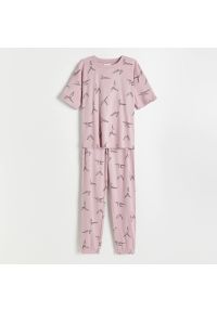 Reserved - Dwuczęściowa piżama - Fioletowy. Kolor: fioletowy #1