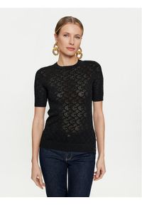 Guess Sweter Belle W4GR15 Z36O0 Czarny Regular Fit. Kolor: czarny. Materiał: syntetyk, wiskoza