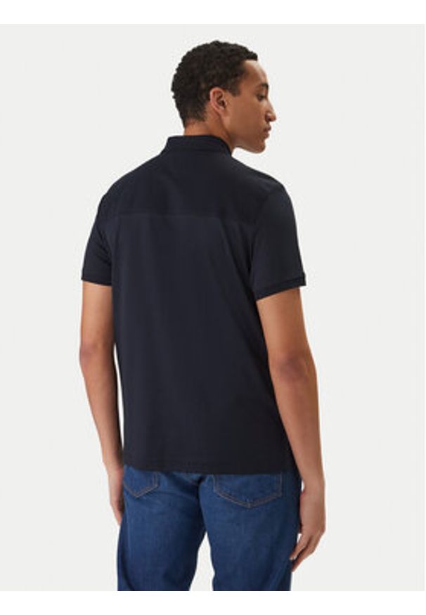 TOMMY HILFIGER - Tommy Hilfiger Polo MW0MW41613 Granatowy Regular Fit. Typ kołnierza: polo. Kolor: niebieski. Materiał: bawełna