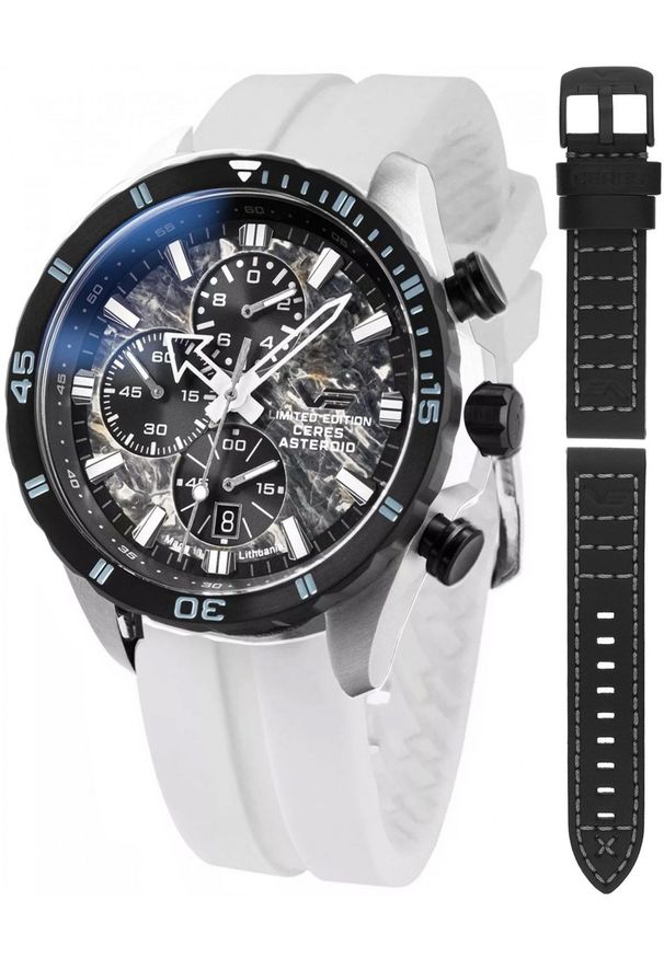 Zegarek męski Vostok Europe 6S10-320E693SW biały. Kolor: biały