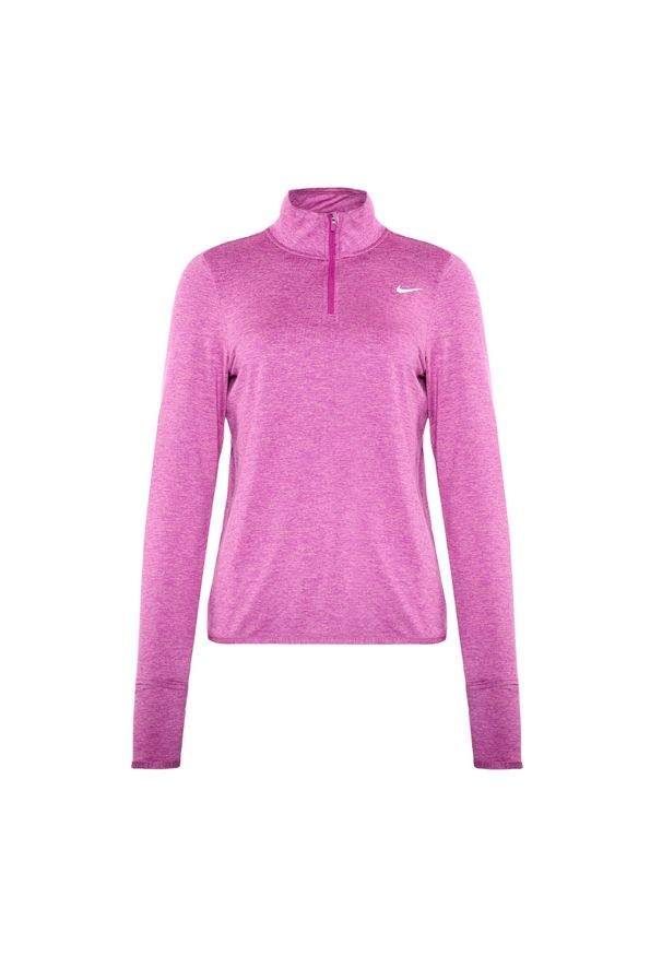 Longsleeve do biegania damski Nike Swift Element UV 1/4-Zip. Kolor: różowy. Długość rękawa: długi rękaw