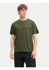 Jack & Jones - Jack&Jones T-Shirt Corp Logo 12151955 Zielony Standard Fit. Kolor: zielony. Materiał: bawełna