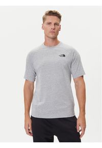 The North Face T-Shirt NF0A87NU Szary Regular Fit. Kolor: szary. Materiał: bawełna