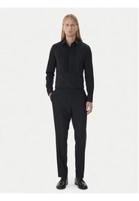 Calvin Klein Koszula LV019EU063 Czarny Slim Fit. Kolor: czarny. Materiał: bawełna #4