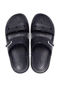 Crocs klapki Classic czarne 206761 001. Kolor: czarny. Styl: sportowy