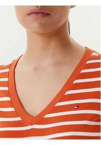 TOMMY HILFIGER - Tommy Hilfiger T-Shirt New Cody WW0WW40584 Pomarańczowy Slim Fit. Kolor: pomarańczowy #4