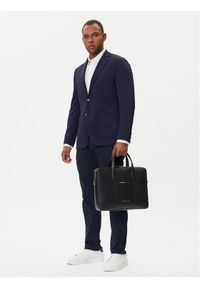 TOMMY HILFIGER - Tommy Hilfiger Torba na laptopa Th Central Slim Computer Bag AM0AM13484 Czarny. Kolor: czarny. Materiał: skóra #1