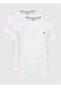 Tommy Jeans Komplet 2 t-shirtów DM0DM15381 Biały Slim Fit. Kolor: biały. Materiał: bawełna