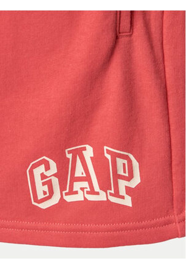 GAP - Gap Szorty sportowe 885590-02 Koralowy Relaxed Fit. Kolor: pomarańczowy. Materiał: bawełna, syntetyk