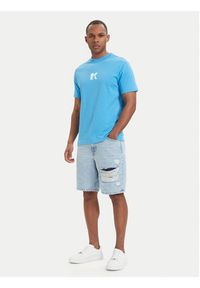 Karl Lagerfeld Jeans T-Shirt A1M17044 Niebieski Regular Fit. Kolor: niebieski. Materiał: bawełna #5