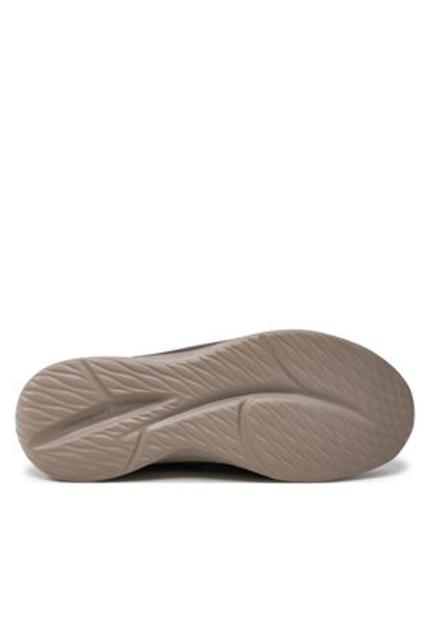 skechers - Skechers Sneakersy 210890 CHOC Brązowy. Kolor: brązowy. Materiał: skóra