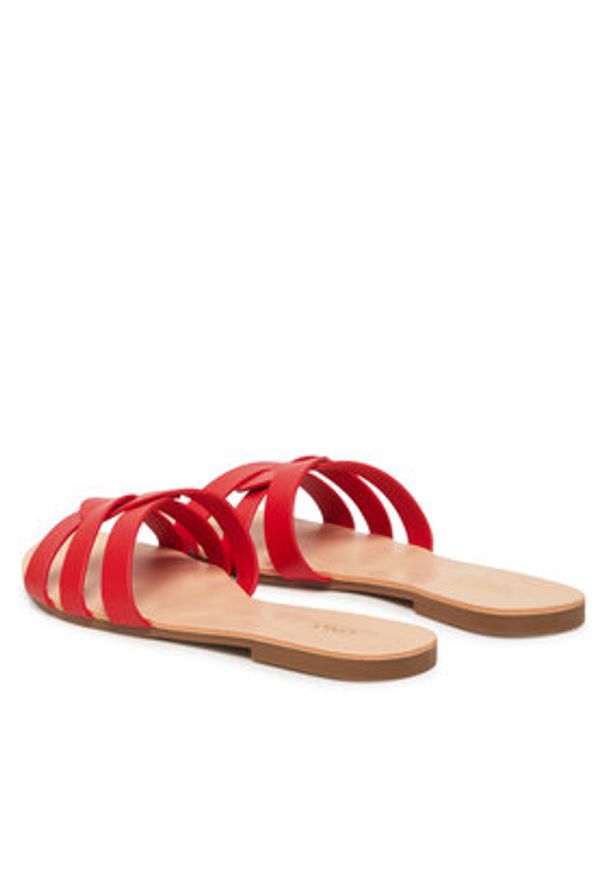 ONLY Shoes Klapki Onlfeli 4 15319426 Czerwony. Kolor: czerwony. Materiał: skóra