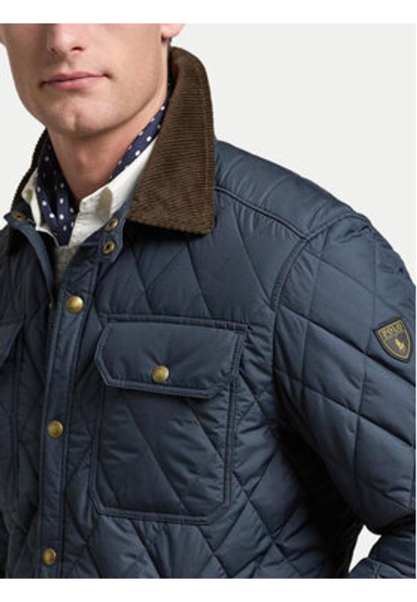 Polo Ralph Lauren Kurtka przejściowa 710876085003 Granatowy Regular Fit. Typ kołnierza: polo. Kolor: niebieski. Materiał: syntetyk