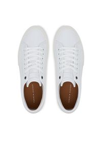 TOMMY HILFIGER - Tommy Hilfiger Tenisówki Th Hi Vulc Street Stitch FM0FM05645 Biały. Kolor: biały. Materiał: skóra. Styl: street #4