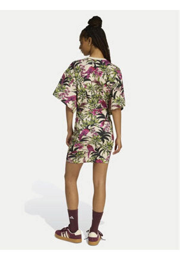 Adidas - adidas Sukienka codzienna Farm Rio KD2193 Kolorowy Oversize. Okazja: na co dzień. Materiał: bawełna. Wzór: kolorowy. Typ sukienki: proste, oversize. Styl: casual