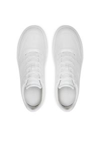 Calvin Klein Sneakersy Low Top Lace Up Hf HM0HM01551 Biały. Kolor: biały. Materiał: skóra