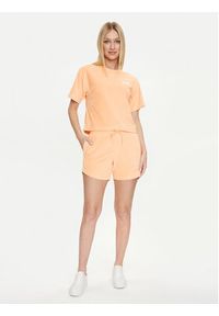Puma T-Shirt Ess Elevated 677947 Pomarańczowy Regular Fit. Kolor: pomarańczowy. Materiał: bawełna #2