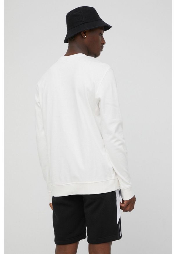 Only & Sons bluza bawełniana męska kolor biały z nadrukiem. Kolor: biały. Materiał: bawełna. Wzór: nadruk