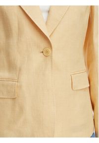 Weekend Max Mara Marynarka Nalut 2615041072 Żółty Regular Fit. Kolor: żółty. Materiał: len #4