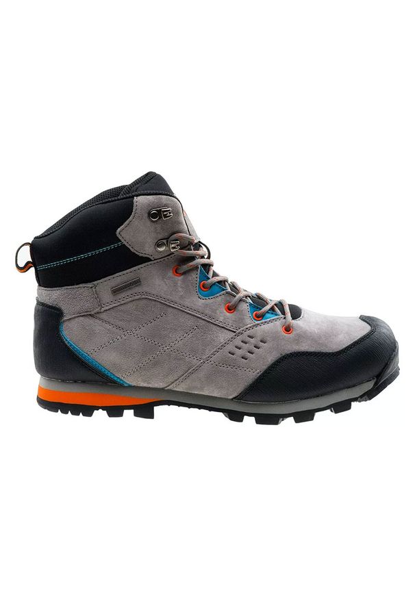 Buty trekkingowe męskie Elbrus Condis Mid Wp - szare, Rozmiar buta 44. Kolor: szary. Materiał: skóra, materiał