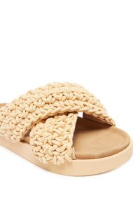 Inuikii Klapki Woven Strap Stones 70104-367 705 Beżowy. Kolor: beżowy. Materiał: materiał #5