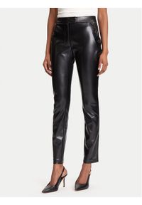 Marciano Guess Spodnie z imitacji skóry 5YGB16 7363A Czarny Slim Fit. Kolor: czarny. Materiał: syntetyk #1
