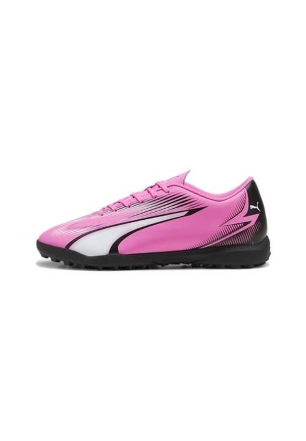 Buty piłkarskie męskie Puma Ultra Play. Zapięcie: sznurówki. Kolor: biały, wielokolorowy, czarny, różowy. Materiał: materiał, syntetyk. Szerokość cholewki: normalna. Sport: piłka nożna