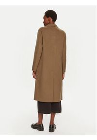 TOMMY HILFIGER - Tommy Hilfiger Płaszcz wełniany WW0WW42621 Khaki Regular Fit. Kolor: brązowy. Materiał: syntetyk #5