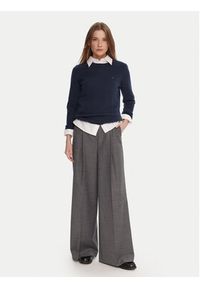 TOMMY HILFIGER - Tommy Hilfiger Sweter WW0WW40264 Granatowy Regular Fit. Kolor: niebieski. Materiał: wełna #4