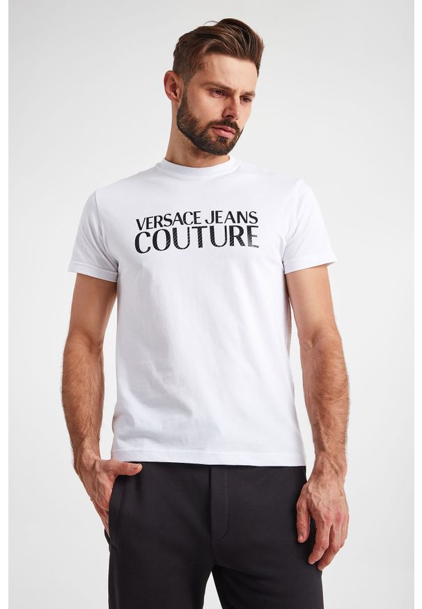 Versace Jeans Couture - T-SHIRT VERSACE JEANS COUTURE. Materiał: bawełna. Wzór: aplikacja